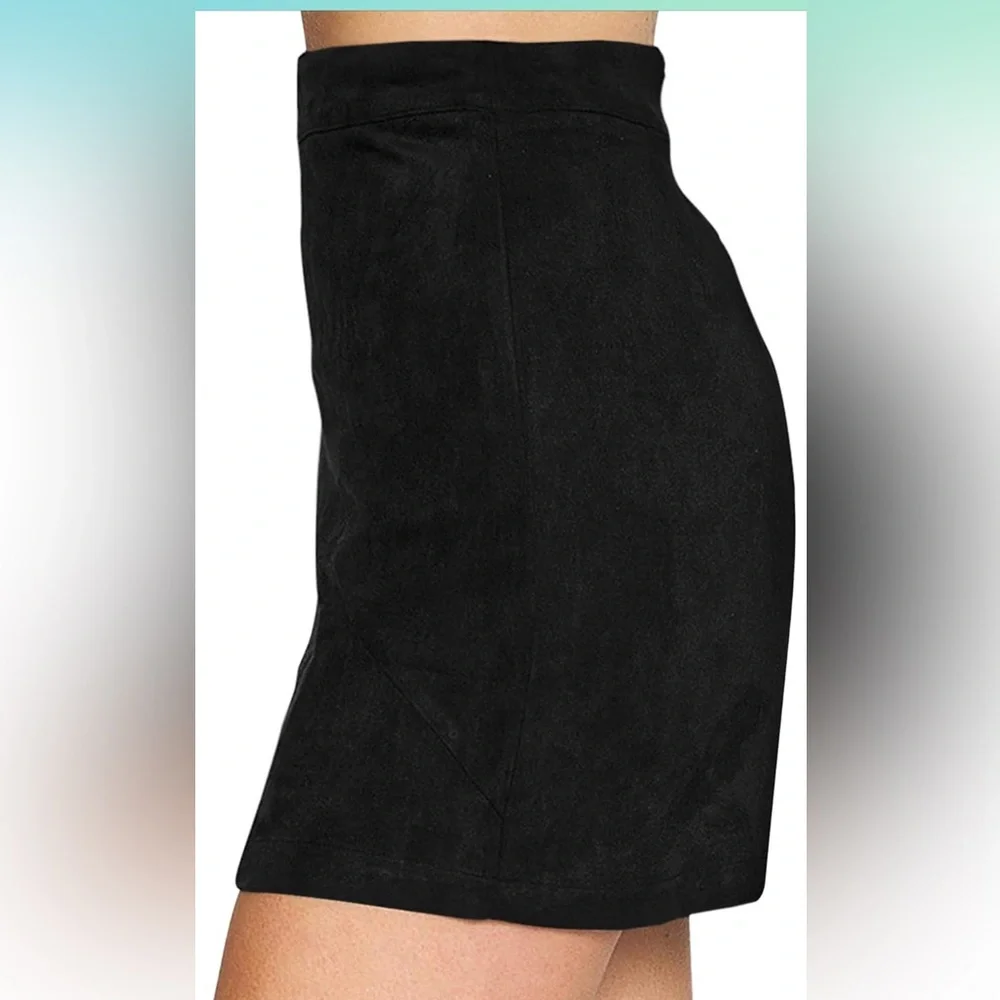 Faux Suede mini skirt - Picture 3 of 4